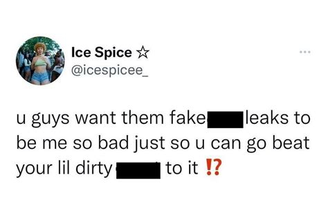 ice spice twitter leaked|Ice Spice Addresses Alleged Sex Tape 